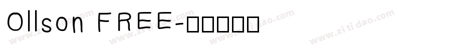 Ollson FREE字体转换